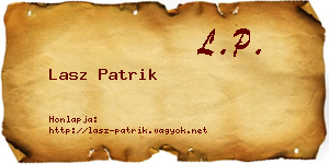 Lasz Patrik névjegykártya